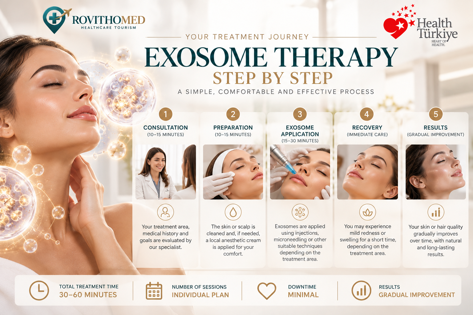 Exosome therapy step by step treatment process in Turkey