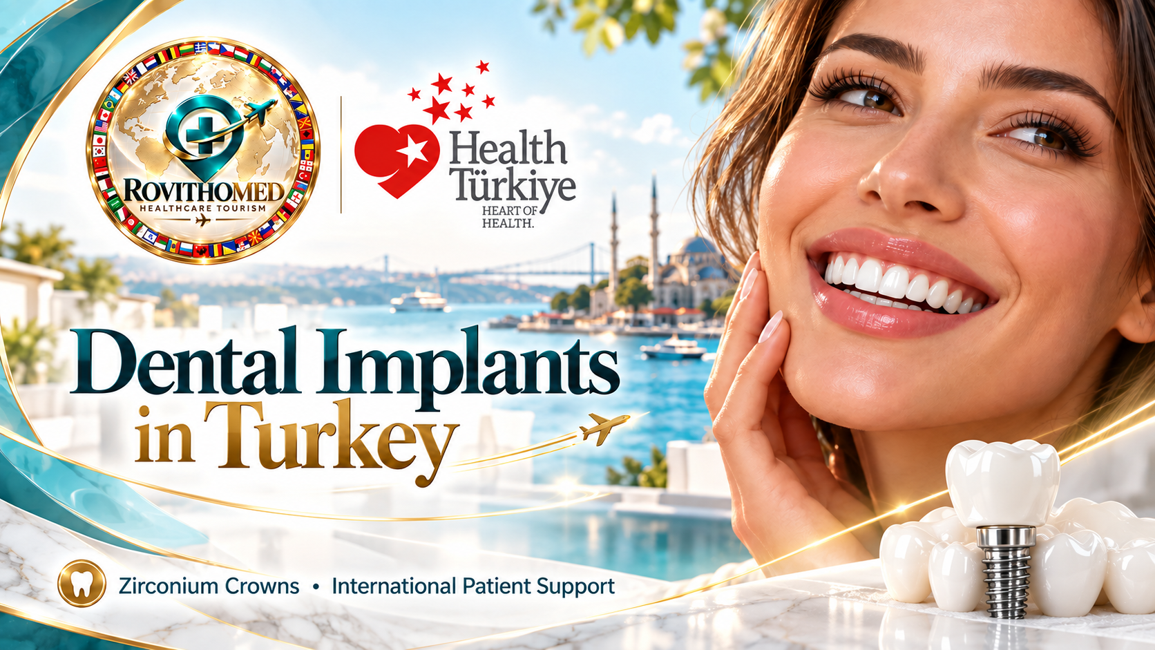 Dental implants in Turkey treatment process at Rovithomed